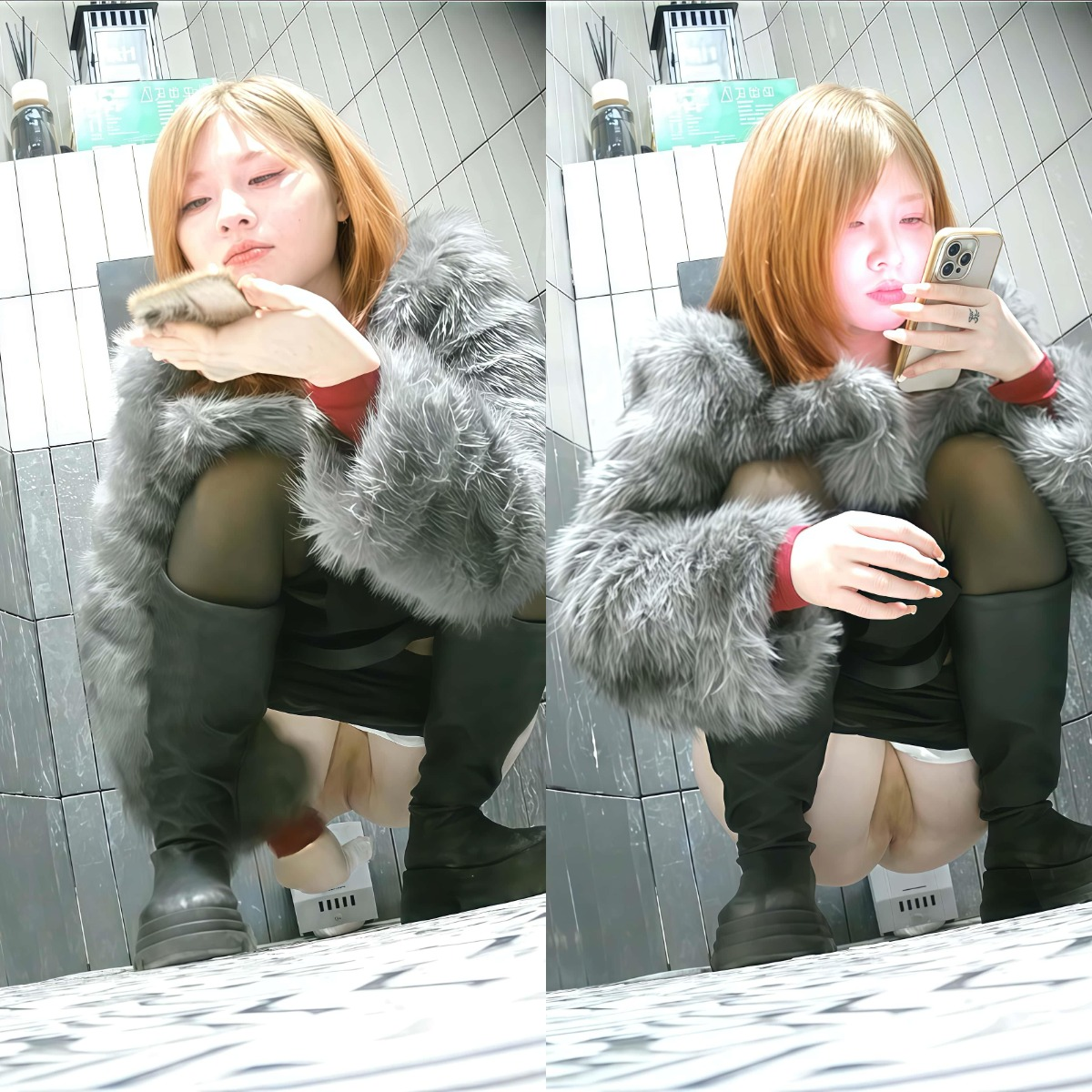 1🈷️☀️商场女厕☀️升级装备♦正拍 后特写✿⚠️本期最强女嘉宾⚠️极品金发黑丝皮.png